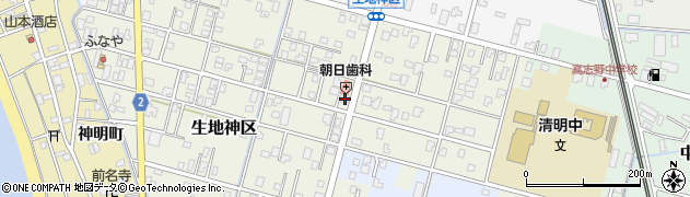 富山県黒部市生地神区346周辺の地図