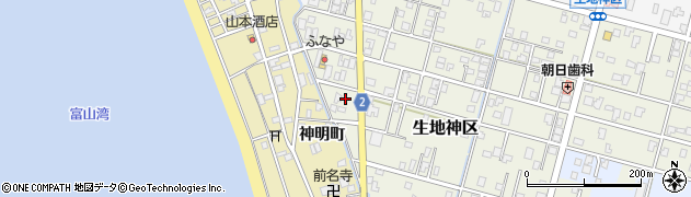 富山県黒部市生地神区277-5周辺の地図
