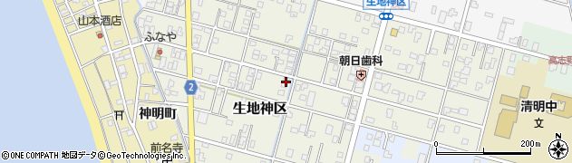 富山県黒部市生地神区328周辺の地図