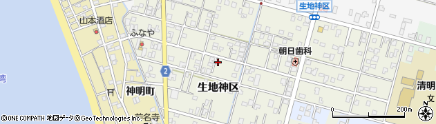 富山県黒部市生地神区323周辺の地図