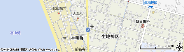 富山県黒部市生地神区310周辺の地図