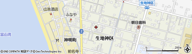 富山県黒部市生地神区316周辺の地図