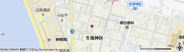 富山県黒部市生地神区320周辺の地図