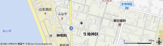 富山県黒部市生地神区315周辺の地図