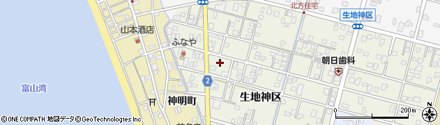 富山県黒部市生地神区311周辺の地図