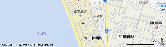 富山県黒部市生地90周辺の地図