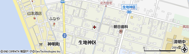 富山県黒部市生地神区326周辺の地図