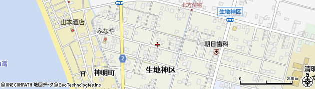 富山県黒部市生地神区321-3周辺の地図