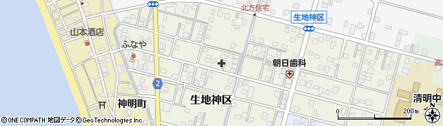 富山県黒部市生地神区325周辺の地図