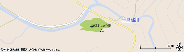 土呂部水芭蕉園周辺の地図