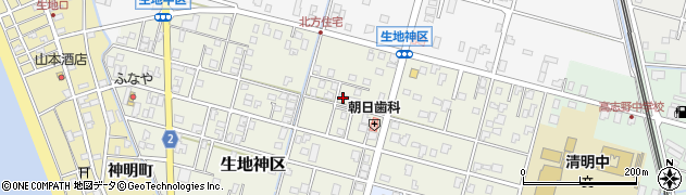 富山県黒部市生地神区351-1周辺の地図