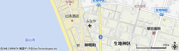 富山県黒部市生地神区281-4周辺の地図