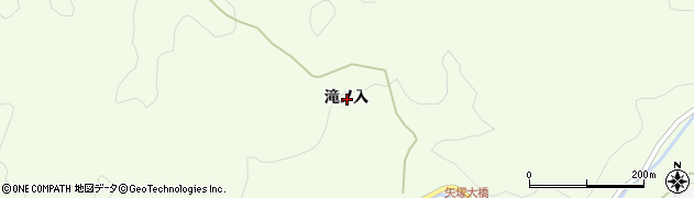 福島県東白川郡塙町那倉滝ノ入周辺の地図
