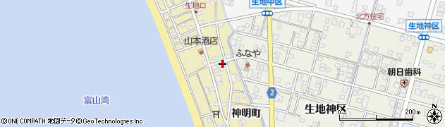 富山県黒部市生地28周辺の地図