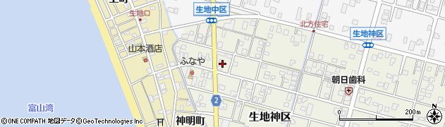 富山県黒部市生地神区305-4周辺の地図