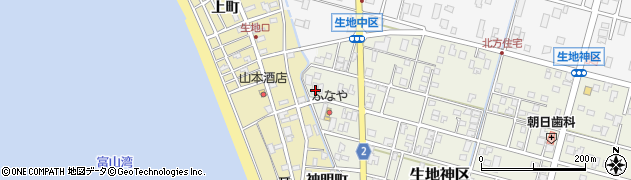 富山県黒部市生地神区289-4周辺の地図