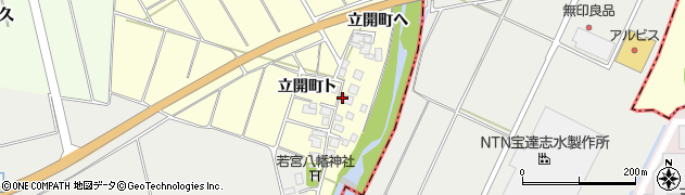 石川県羽咋市立開町（ト）周辺の地図