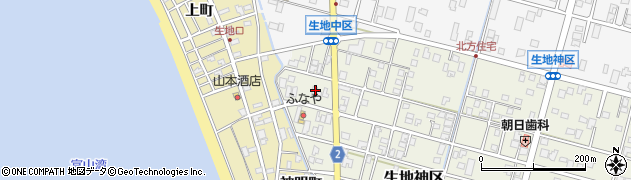 富山県黒部市生地神区284-1周辺の地図