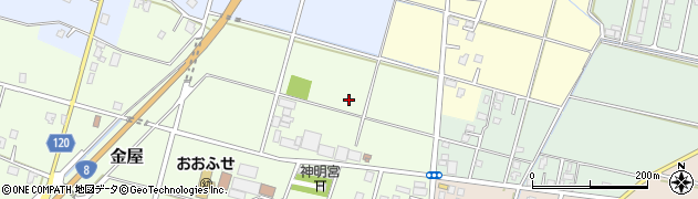 富山県黒部市金屋周辺の地図