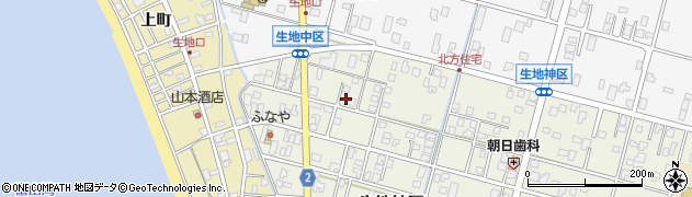 富山県黒部市生地神区364-2周辺の地図