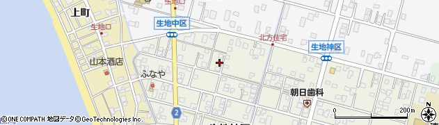 富山県黒部市生地神区361周辺の地図