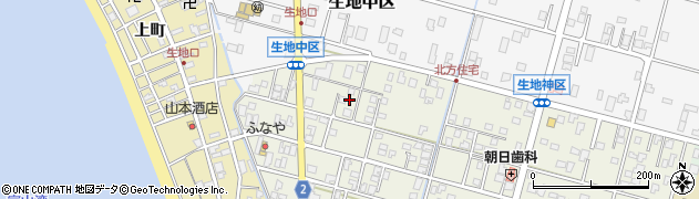 富山県黒部市生地神区363周辺の地図