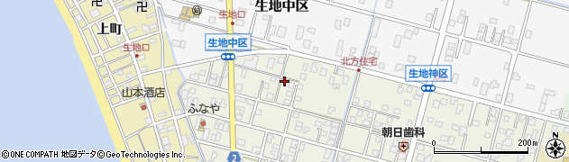 富山県黒部市生地神区362周辺の地図
