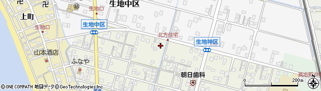 富山県黒部市生地神区382周辺の地図