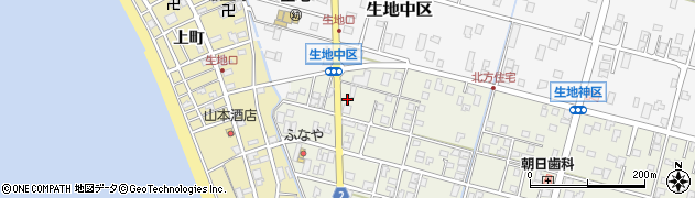 富山県黒部市生地神区299周辺の地図