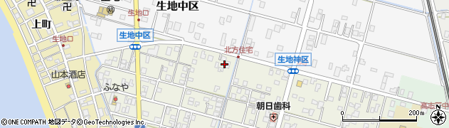 富山県黒部市生地神区381周辺の地図