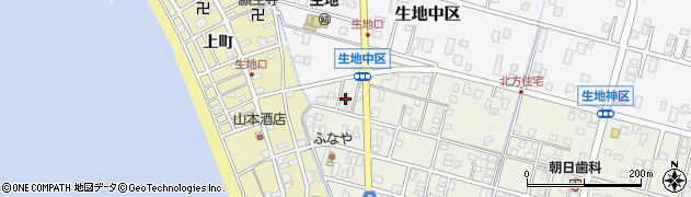 富山県黒部市生地神区296周辺の地図