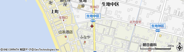 富山県黒部市生地神区297周辺の地図