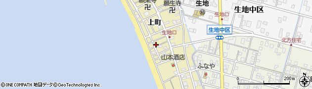 富山県黒部市生地上町217周辺の地図