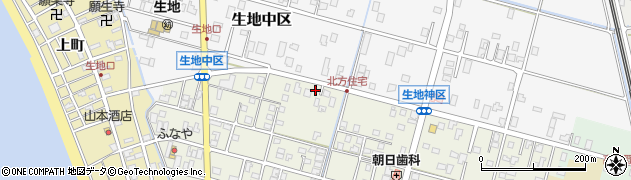 富山県黒部市生地神区379周辺の地図