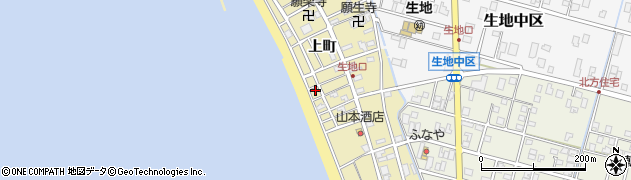 富山県黒部市生地上町155周辺の地図
