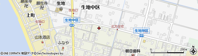 富山県黒部市生地神区376周辺の地図