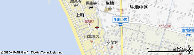 富山県黒部市生地上町221周辺の地図