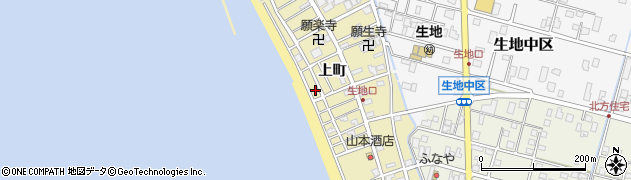 富山県黒部市生地上町167周辺の地図