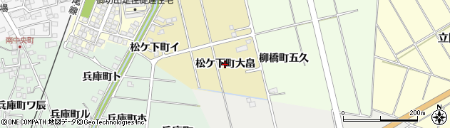 石川県羽咋市松ケ下町（大畠）周辺の地図