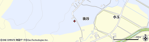 福島県いわき市勿来町白米（後谷）周辺の地図