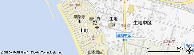 富山県黒部市生地上町254周辺の地図