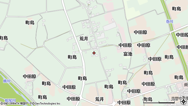 〒324-0061 栃木県大田原市荒井の地図