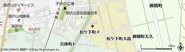 石川県羽咋市松ケ下町（願上）周辺の地図