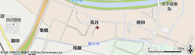 福島県いわき市錦町（荒谷）周辺の地図