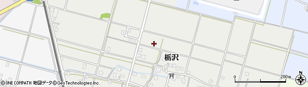 富山県黒部市栃沢周辺の地図