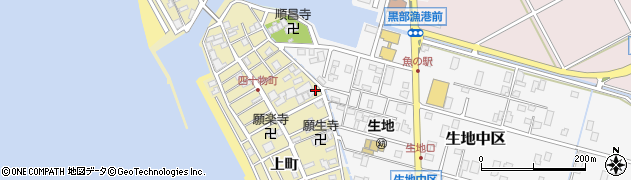 富山県黒部市生地291周辺の地図
