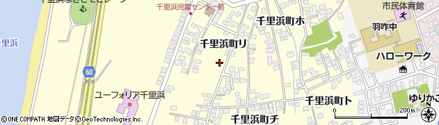 石川県羽咋市千里浜町周辺の地図