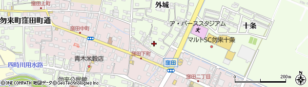 福島県いわき市勿来町窪田外城15周辺の地図