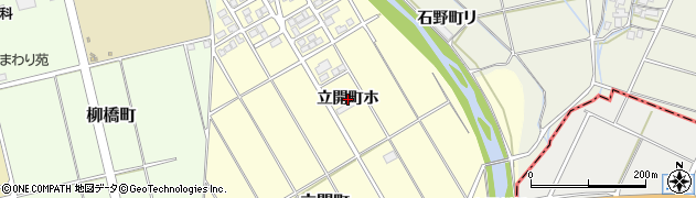 石川県羽咋市立開町（ホ）周辺の地図