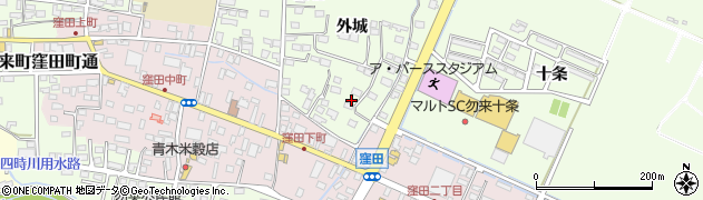 福島県いわき市勿来町窪田外城20周辺の地図